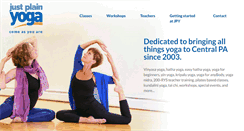 Desktop Screenshot of justplainyoga.com